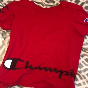 Champion red shirt